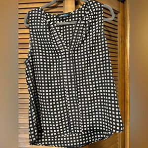 Alice Blue Ilda split neck blouse Size L
